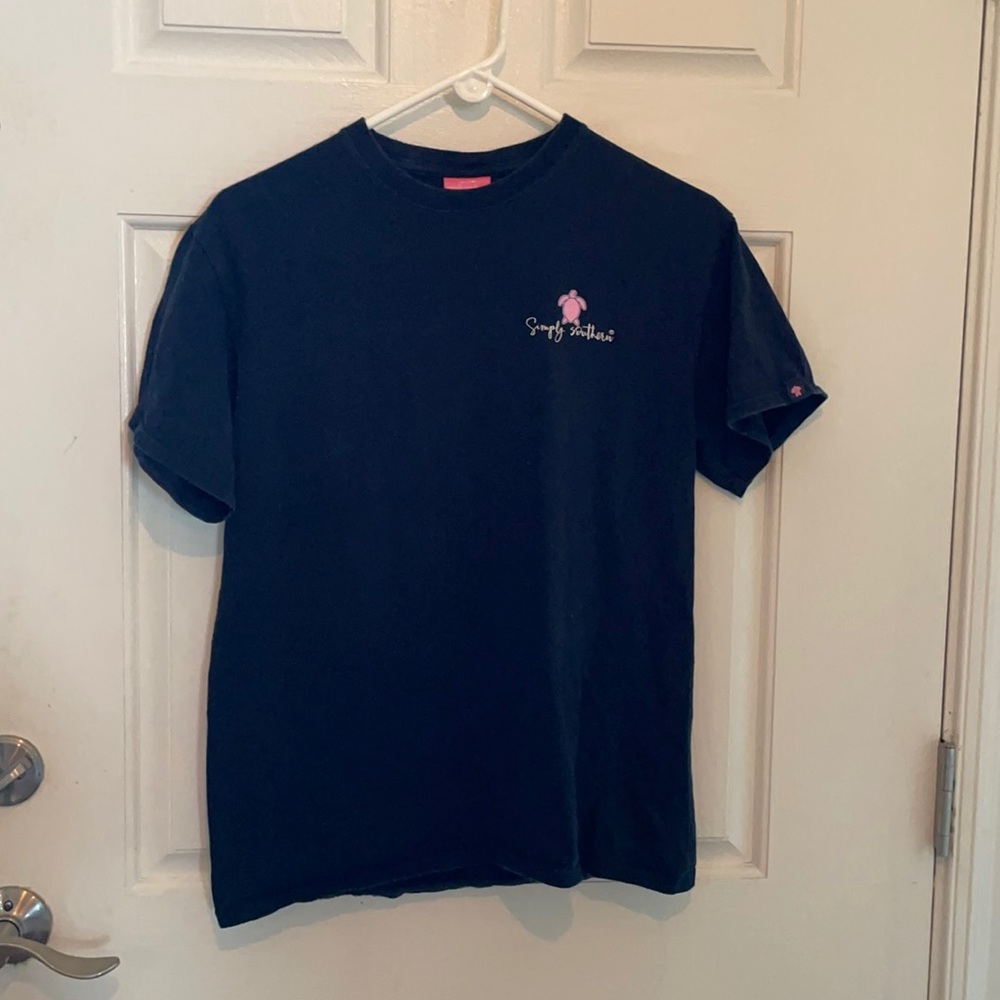 Simply Southern navy blue t shirt/ size medium